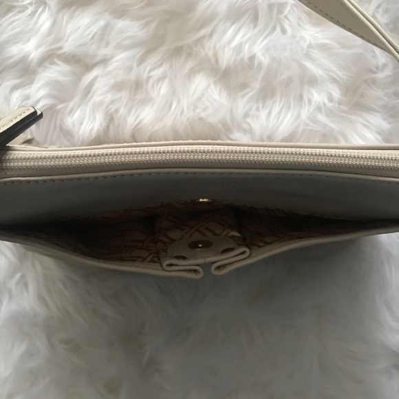 Tignanello Ivory Tassel Genuine Leather Crossbody - Picture 6 of 10